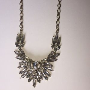 20” length statement necklace rhinestones vintage